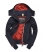 french navy/bright red