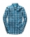 ombre cobalt blue check