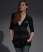 BLACK/CHARCOAL Superdry Rugby Grandad Cardigan