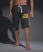 VINTAGE BLACK/GOLD Superdry Court shorts