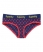 french navy/risk red polka dot