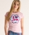 SUGAR PINK MARL Superdry Pin Badge T-shirt