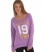 PALEST PURPLE MARL Superdry Number Burnout T-shirt