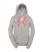 CHINÉ GRIS/FLURO PINK Superdry Sweat à capuche et tirette Pop Colour
