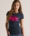 navy marl/fluro pink