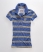 BLUE HEATHER/IRIS YELLOW Superdry Tri Stripe Jersey Polo