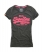 CHARCOAL MARL/FLURO PINK Superdry Vintage Entry T-shirt