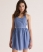 premium city blue mini check