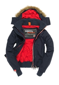 hooded fur windbomber