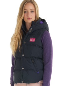 Camping bodywarmer met capuchon