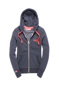 Pop Colour Zip Hoodie