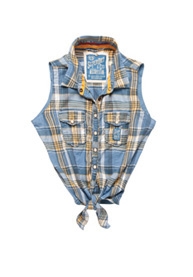 Twill Trailer Tie blouse