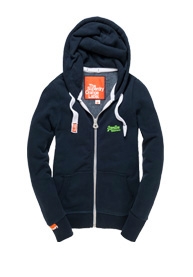 Orange Label Zip Hoodie
