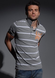 Super Single Stripe polo