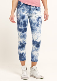 Superskinny Tie Dye Crop Jeans