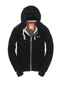 Orange Label Zip Hood