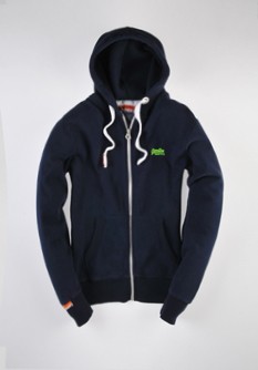 Orange Label Zip Hood
