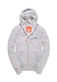 Orange Label hoodie met rits
