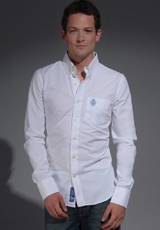 Chemise boutonnée Oxford