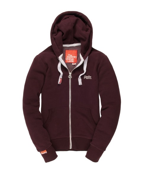 Superdry Orange Label hoodie met rits