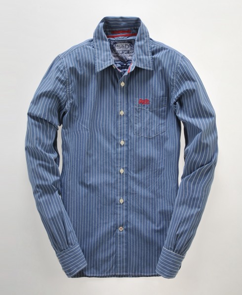 Superdry Premium Dress Shirt Blue