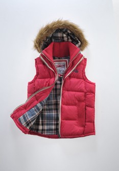 Fur Hooded Lite Gilet