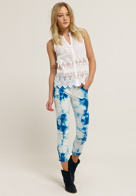 Superskinny Tie Dye Crop