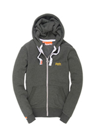 Orange Label hoodie met rits