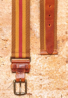 Ceinture en cuir et sangle
