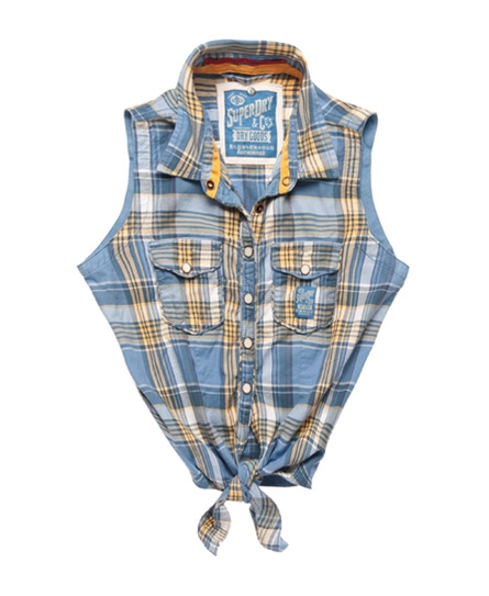 Superdry Twill Trailer Tie blouse