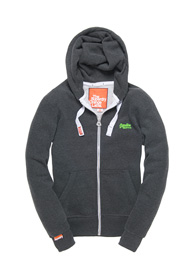Orange Label hoodie met rits