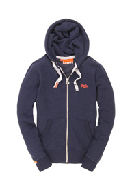 Orange Label Zip Hoodie