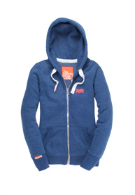 Orange Label hoodie met rits