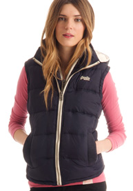 Lichte Polar bodywarmer met capuchon
