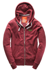 Orange Label hoodie met rits