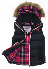 Lichte bodywarmer met capuchon