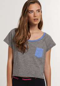 Ringer Cropped T-Shirt