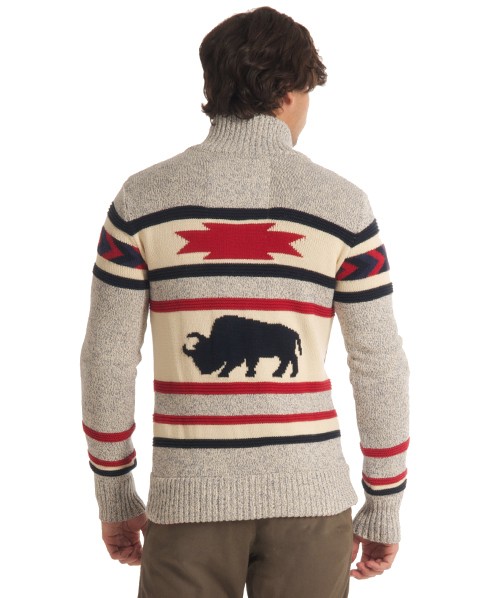 Superdry Bison Zip Through Knit