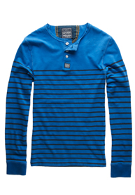 Kraagloos Drop Stripe shirt