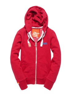 Orange Label Zip Hoodie