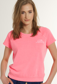Flame Slub Cut Crew Shirt