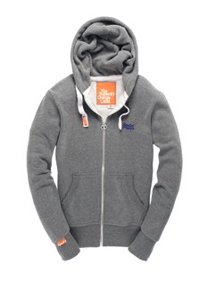 Orange Label hoodie met rits
