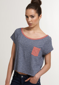 Ringer Cropped T-shirt