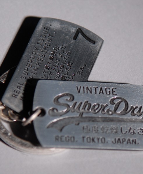 Superdry Mandarin Dogtag keyring