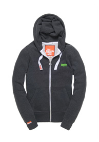 Orange Label Zip Hoodie