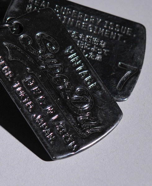 Superdry Mandarin Dog Tag Keyring