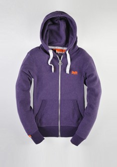 Orange Label Zip Hood