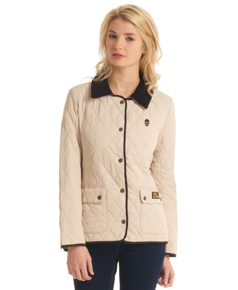 Cream Quilted Jacket