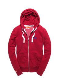 Orange Label Zip Hoodie