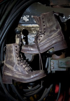 Leather Hobnail boot